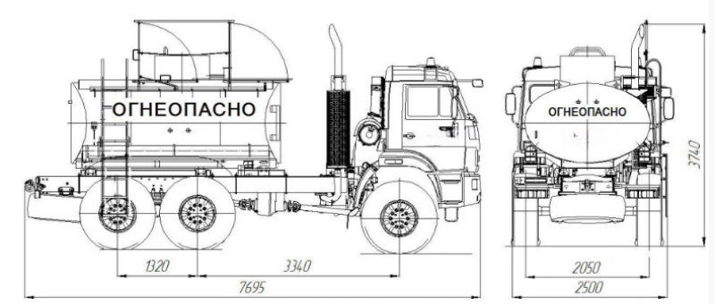 НефАЗ 66061 3542 Емкостно-наливная техника (автоцистерна)